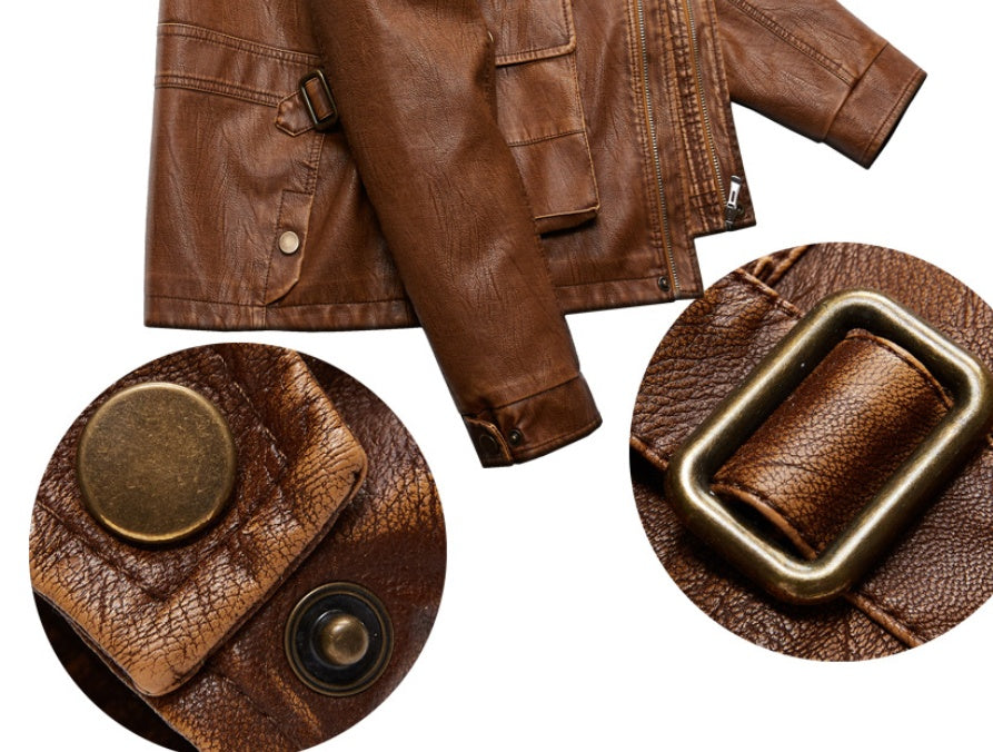 New men's leather clothing