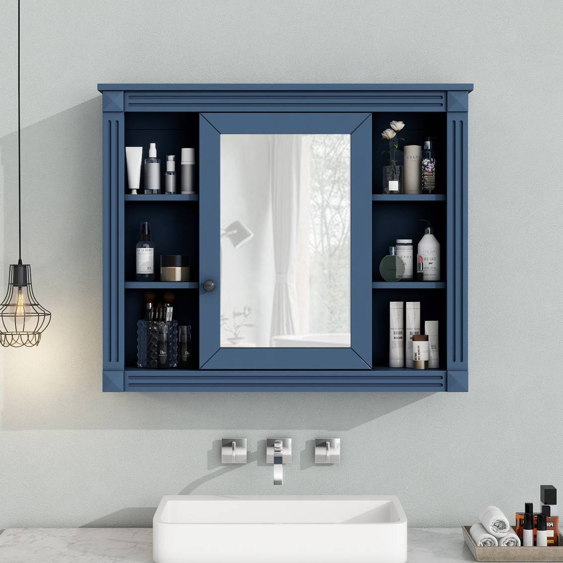 Wall Mounted Bathroom Storage Cabinet Modern Wall Cabinet With Mirror Mirror Cabinet