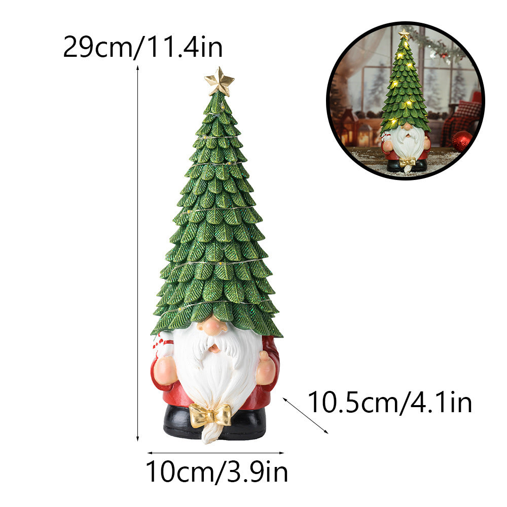 Christmas Tree Home Sculpture Desktop Holiday Dress Crafts Ornaments