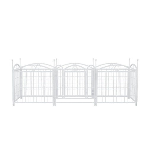 Dog Playpen Indoor 24 Inch 8 Panel Metal Dog Playpen