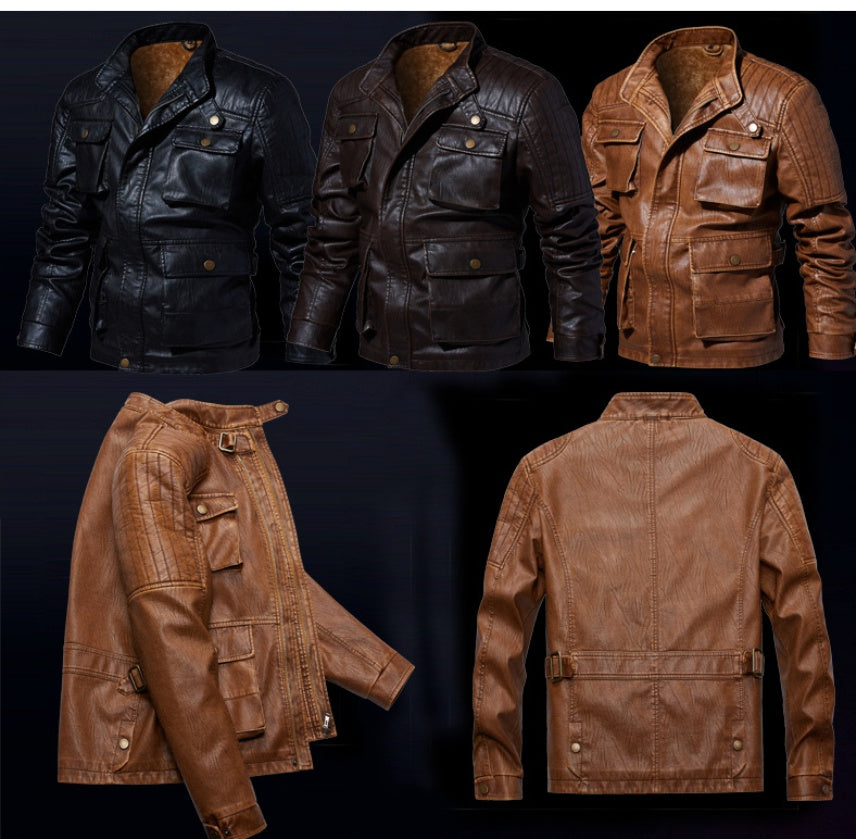 New men's leather clothing