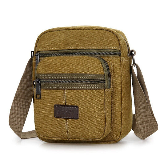 Men's Crossbody Messenger Bag Canvas Bags Casual Shoulder Satchel Handbag Pouch