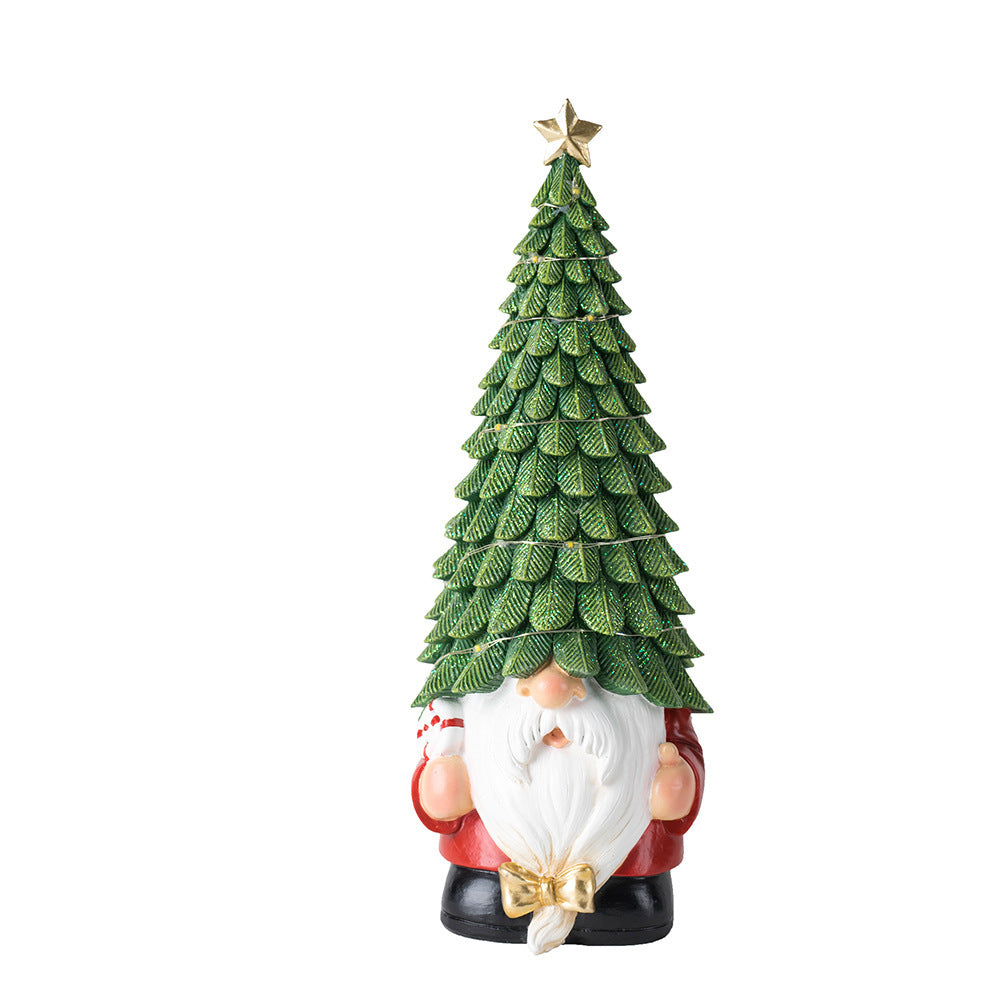 Christmas Tree Home Sculpture Desktop Holiday Dress Crafts Ornaments